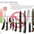 Zakázané parametry nožů